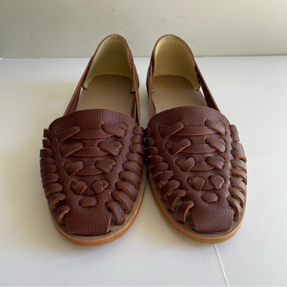 Brown Leather Women's Loafers - Picture 14 of 15